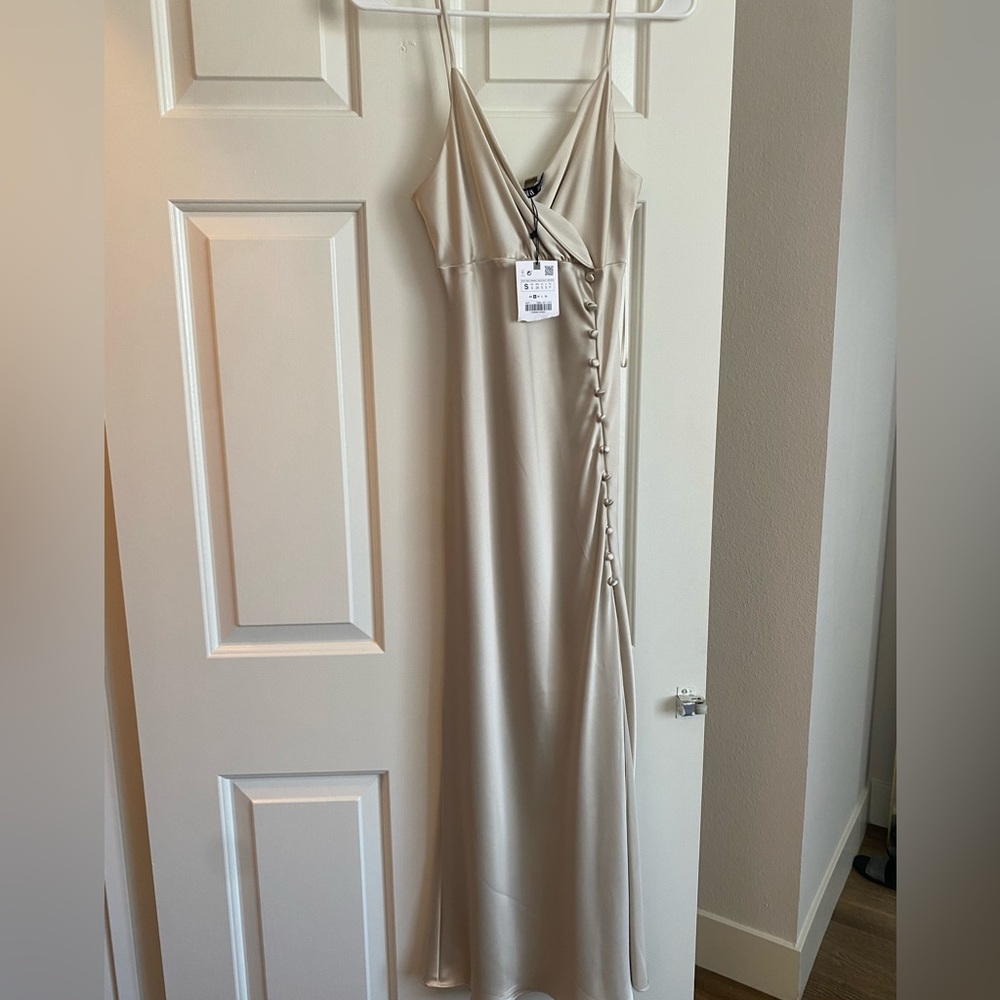 Zara cream dress